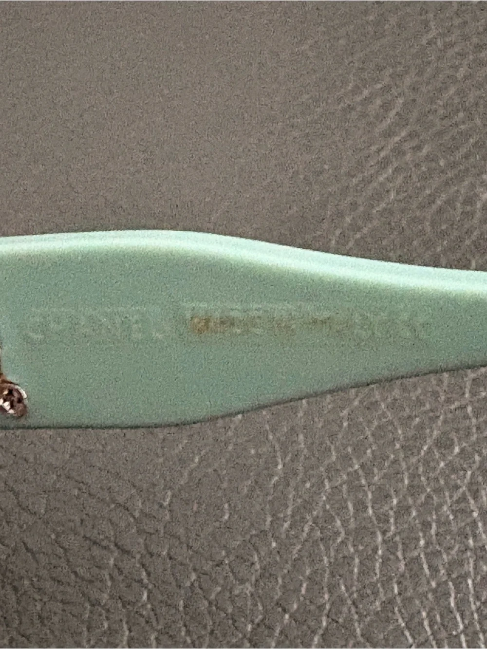 Chanel Gradient Square Rimless Sunglasses in Blue and Green